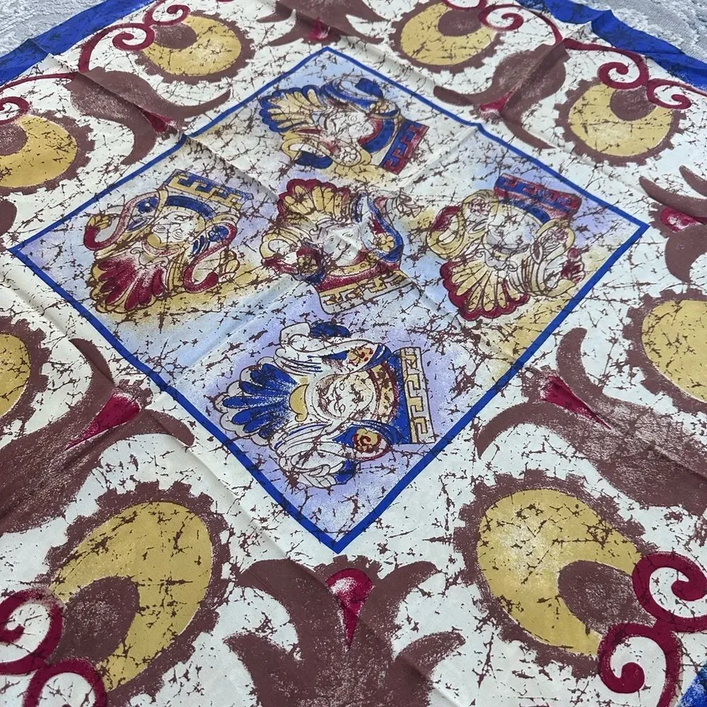 Adrienne Vittadini Vintage Silk Scarf 31”x31”